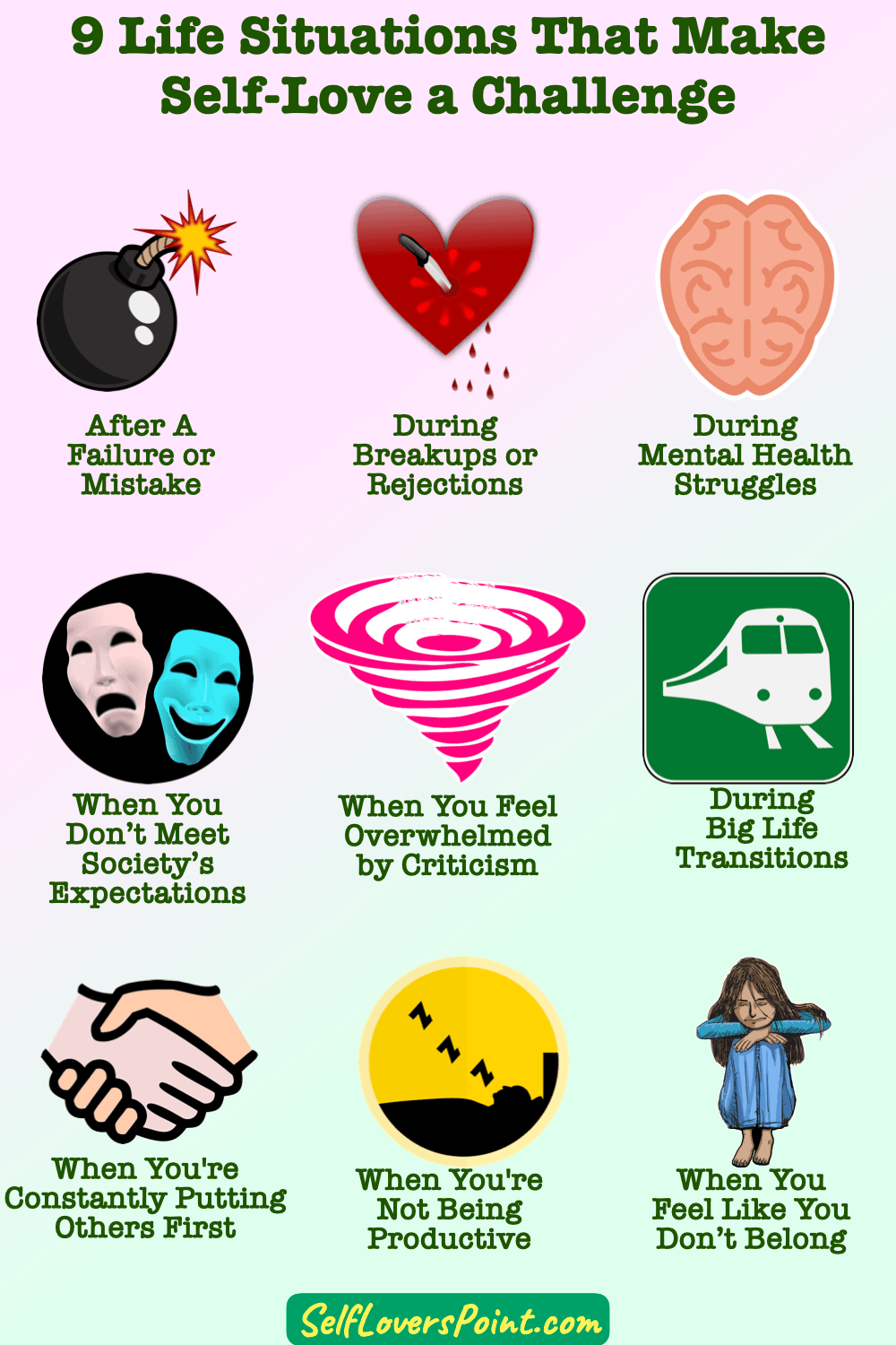 9 Life Situations That Make Self-Love a Challenge