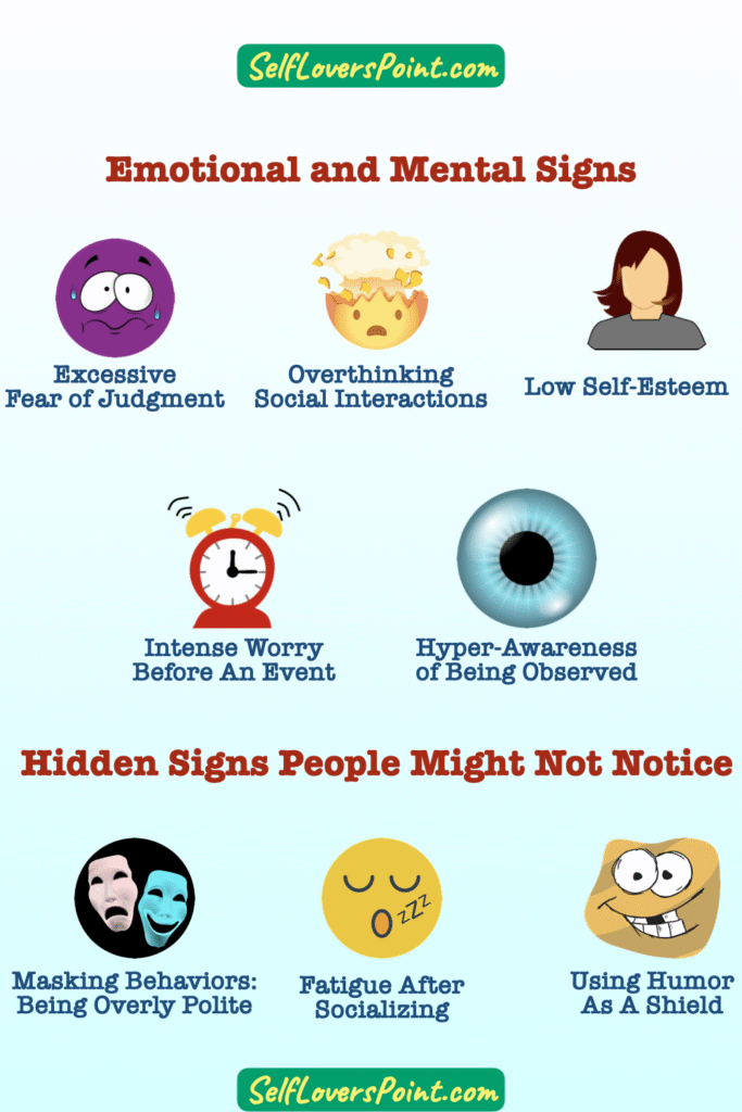 social anxiety signs