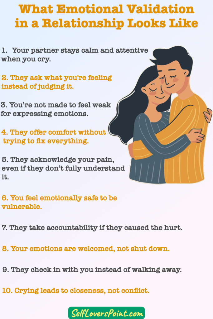 What Emotional Validation in a Relationship Looks Like (Infographic)