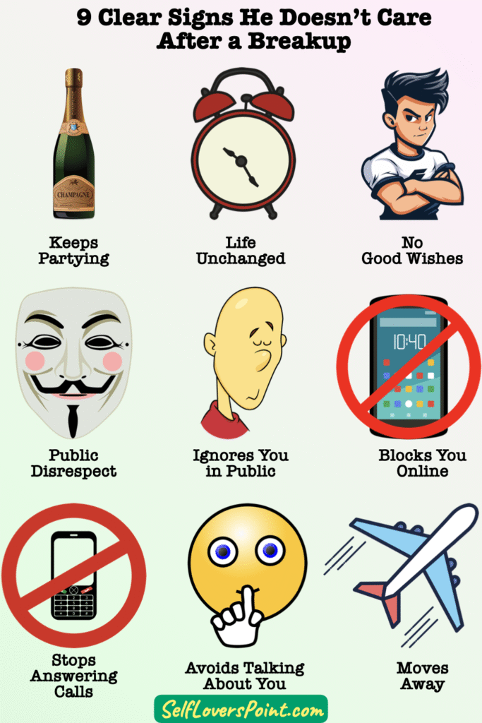 Signs He Doesn't Care After A Breakup